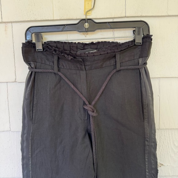 Ann Demeulemeester Side Panel Rope Tie Tuxedo Pants Black size EU34 US2 - Picture 2 of 9